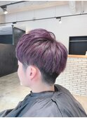 MEN’S HAIR/ヴァイオレット/アッシュブラック/マッシュパーマ
