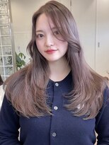 サンクプロジェクト(cinq PROJECT) 韓国ヘア顔周りレイヤーミルクティーベージュグレージュカラー