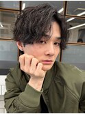 韓国風マッシュ◎ニュアンスパーマ×ツーブロック爽やか