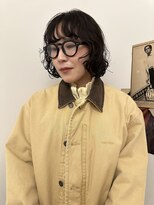 ニーム 栄(nimes)&nbsp;黒髪ボブパーマ/パーマ/ボブ/ドライパーマ