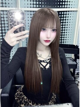 インク 渋谷(INK.) ミルクティーブロンドニュアンスウルフワンホンレイヤー渋谷