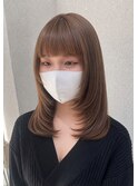 ブリーチダブルカラーミルクティーレイヤーカット川越本川越