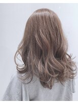 ソラヘアー(SORA hair) 韓国風くびれ ミディアムレイヤー×グレージュ