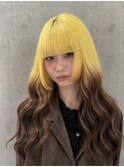 イエロー×ブラウン　デザインカラー