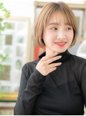 ハイトーンカラー韓国風前下がりマッシュボブa北浦和