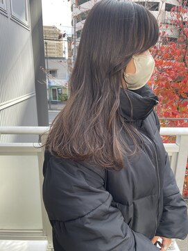 ツイギー 宮西店(TWiGGY) 顔まわりレイヤー×ブラウンカラー