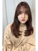 ナチュラルストレートヘア