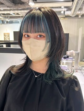 アルバム 池袋(ALBUM) インナーウルフ_ショコラアッシュヘルシースタイル_ba440311