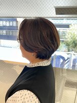 アイディール(:ideal)&nbsp;柔らかいグレージュで白髪ぼかし☆品あるショートボブ