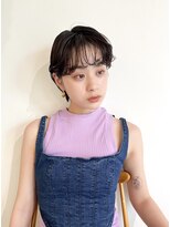 メモリーズ 銀座(Memories)&nbsp;前髪パーマ/耳掛けショート/黒髪ショート