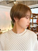 ケアブリーチ　ダブルカラー　ショートボブ　髪質改善