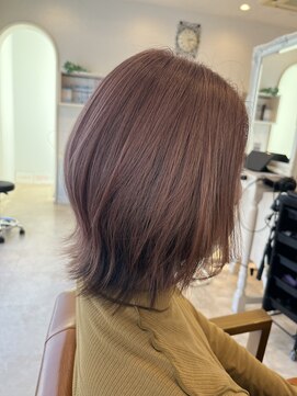 ヘアーサロン リアン 熊谷2号店(hair salon Rien) アウターカラーピンクベージュ☆AYA
