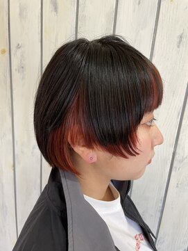 スマッジコミュ(smudge commu) インナーカラーショート ボブ