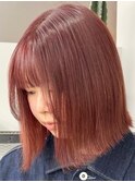 チェリーレッド[新宿駅/切りっぱなしボブ/エアリーロング]