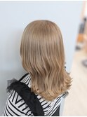 ミルクティーベージュ くびれヘア 20代30代40代