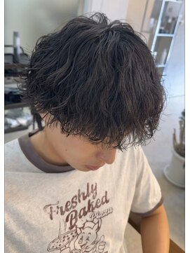 オーバー(OVER) #波巻きパーマ#メンズパーマ#下関美容室#下関メンズ