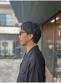 manly medium perm style