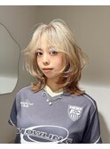 ベージュ系ルーツカラー