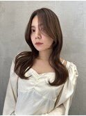 フェミニンロングウェーブミディアム似合わせカット