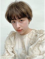 ナル(nalu.)&nbsp;マッシュショート/くすみブラウン/パーマ