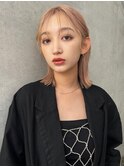 【PARK】切りっぱなしボブ×ハイトーンベージュ