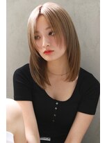 ブラン 広島本通(Blanc)&nbsp;【Blanc】レイヤースタイル＿韓国ヘア＿ハイトーンベージュ