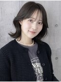 #61/イメチェン/ホワイトブロンド/外ハネボブ/ワイドバング/仙台