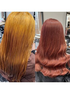 ネクスト 池袋(NEXT) ピンクベージュ/ピンクブラウン/ダブルカラー/ブリーチ