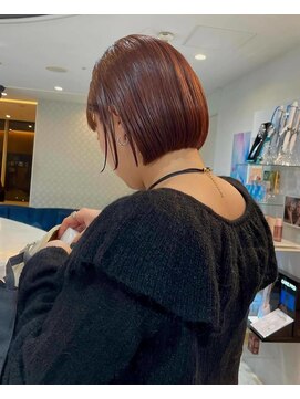 エアー 青山(AIR) ミニボブ/ボルドーカラー