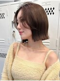 韓国ボブ/タッセルボブ/切りっぱなしボブ