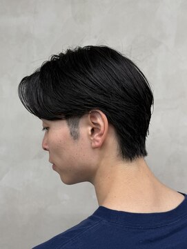 ニコ トウキョウ ロジック(nico TOKYO Logic) メンズセンターパート曲がる縮毛矯正アップバング