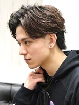 ヨシザワインク プレミアム 築地店(YOSHIZAWA Inc. PREMIUM)&nbsp;爽やかフェザーパーマ大人毛流れ風パーマ