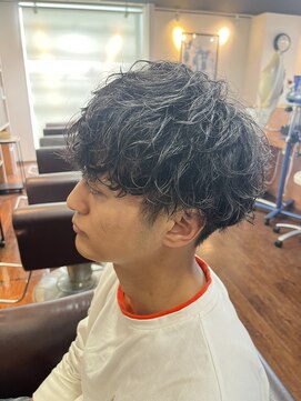 波巻きパーマ
