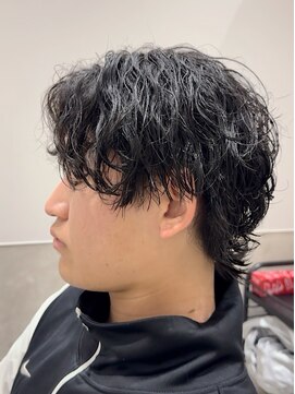 波巻きスパイラルウルフ【メンズ/パーマ/眉毛/沖縄市/美里】