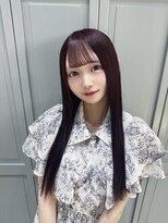 ジーナ 新宿(Zina)&nbsp;アイドル前髪×ピンクバイオレットカラー