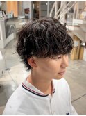 波巻きパーマ/マッシュウルフ/波巻きウルフ