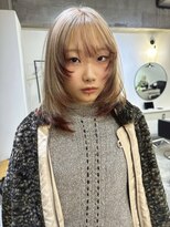 ラ キング(LA KING) 着物ヘア/大人ガーリー/ダークアッシュ/似合わせカット/栄