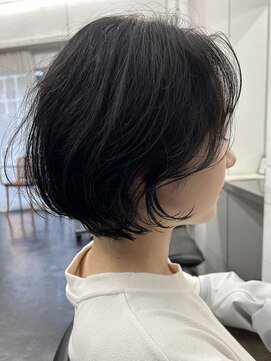 シベルバレー 横浜(sibell) 20代30代ショートボブ前髪ありボブミニボブ顔周りレイヤーカット