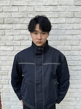 ハウス(HAUS.) 刈り上げセンターパート/波巻きツイストスパイラル/横浜
