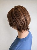 丸みショートウルフ