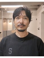 シンク(sync)&nbsp;メンズカット マッシュ センターパート クセ毛パーマ 大阪美容室