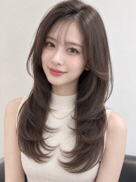 アロン(ALLON) 韓国風くびれレイヤー × 透明感ブラウン