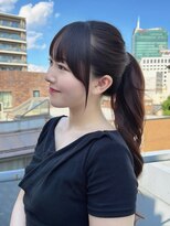 ロア 中目黒(loa)&nbsp;レイヤーカット/顔周りカット/ぱっつん前髪/小顔前髪カット