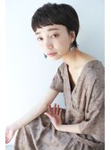 【nanuk】前髪パーマで毛流れをつけたベリーショート◇