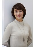 大人可愛いショートボブ