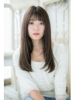 美容室 ファクト(fact)&nbsp;高崎★透け感シースルーバング☆ナチュラルストレートd