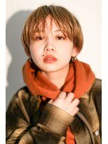 テトヘアー(teto hair) マッシュショート、ブロンド、マニッシュショート