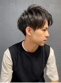 ツーブロック×アップバング×爽やかショート