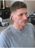 ナチュラルアップバンクフェードスタイル