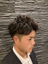 プレミアムバーバー 表参道店(PREMIUM BARBER produce by HIRO GINZA)&nbsp;ビジネスツーブロックパーマスタイル